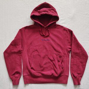 Champion Reverse Weave Hoodie Maroon Men's Small - Heavyweight Fleece